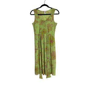 Sweet Pea 9 Size M Midi Dress Floral Print Green